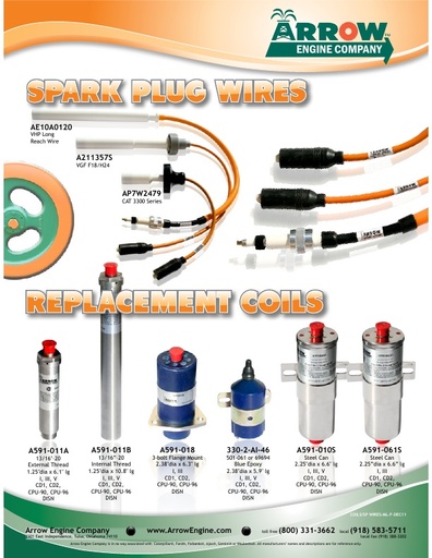 Arrow Spark Plugs and Coils Flier