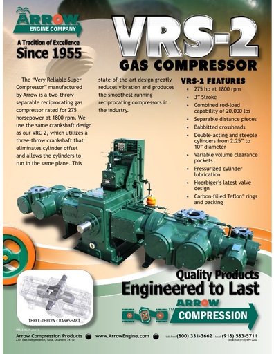 VRS-2 Gas Compressor Flier