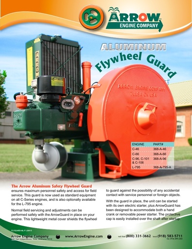 Arrow Flywheel Guard flier