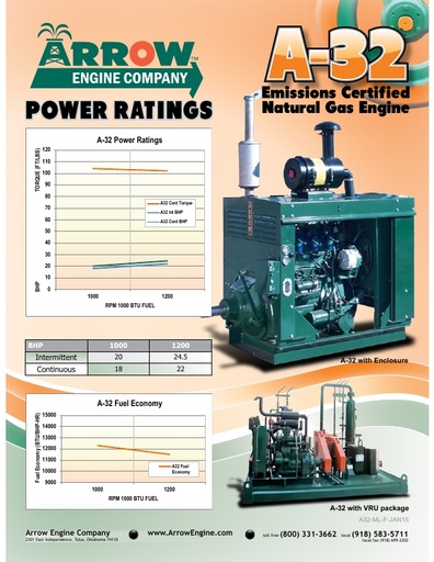 A-32 Natural Gas Engine Flier