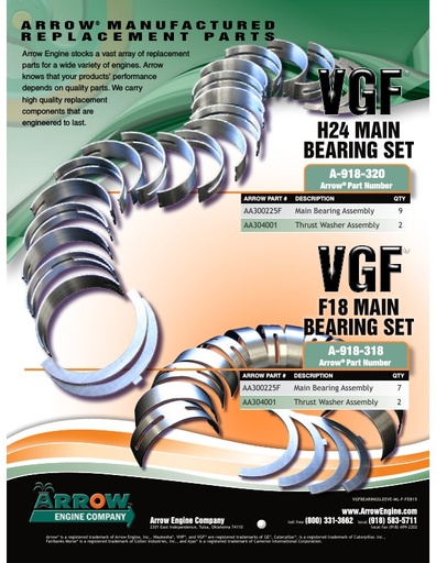 VGF® Sleeve Kits & Main Bearing Kits